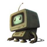 Bit, the Engineer's companion: a small retro CRT-monitor robot with a friendly green screen face